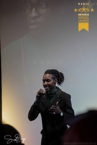 Hey Hey Preacher Performing a Poem at the Kakic Universe Official Launch